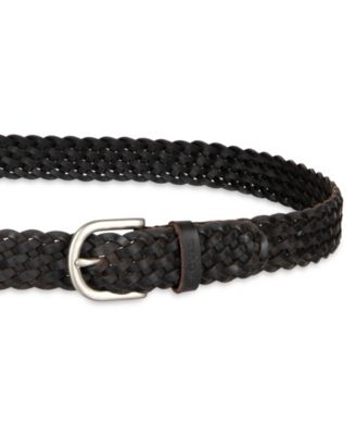 Women's Fully Adjustable Leather Braided Belt