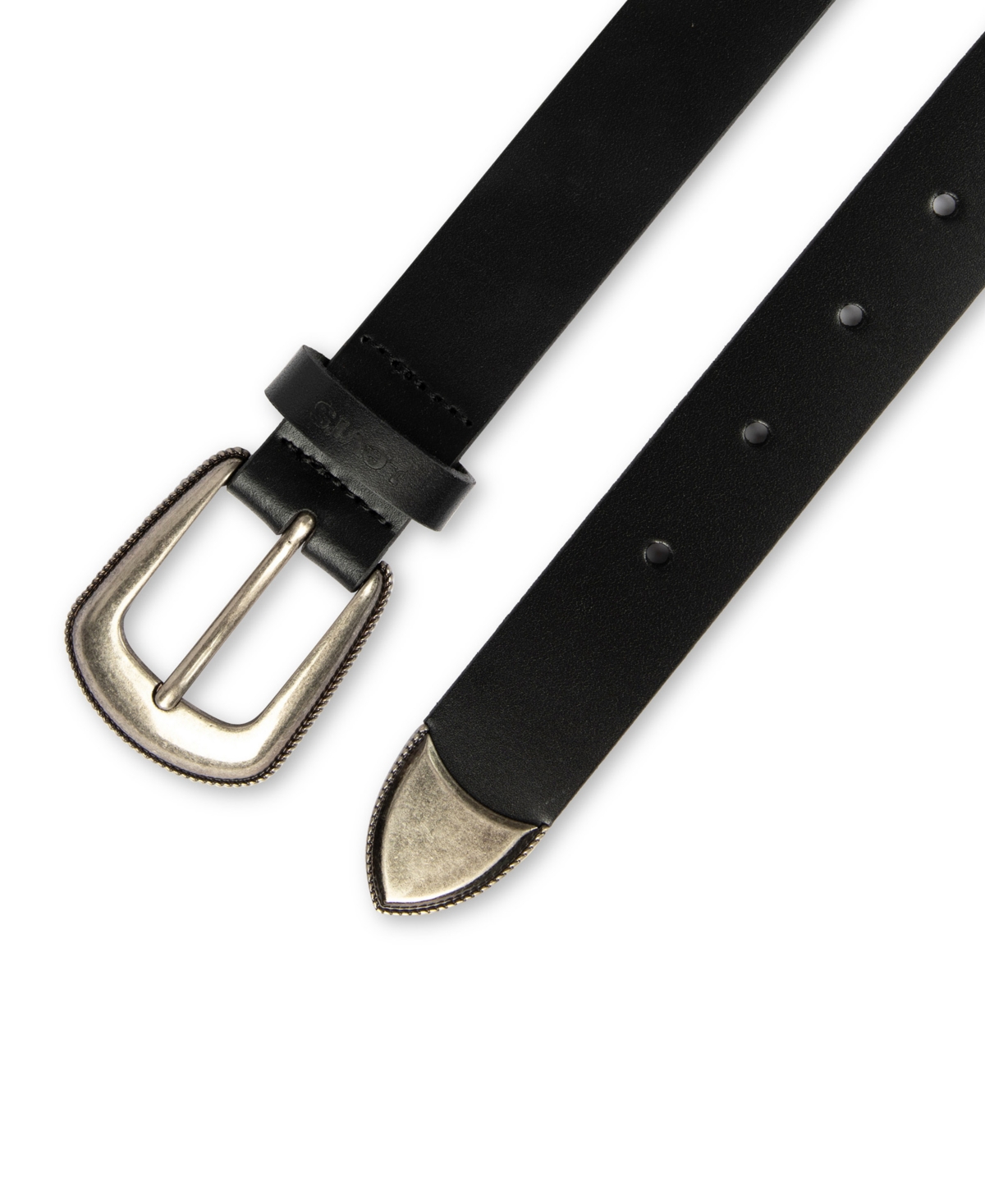 Levi's Women's Western Style Rope Detail Buckle Belt In Black