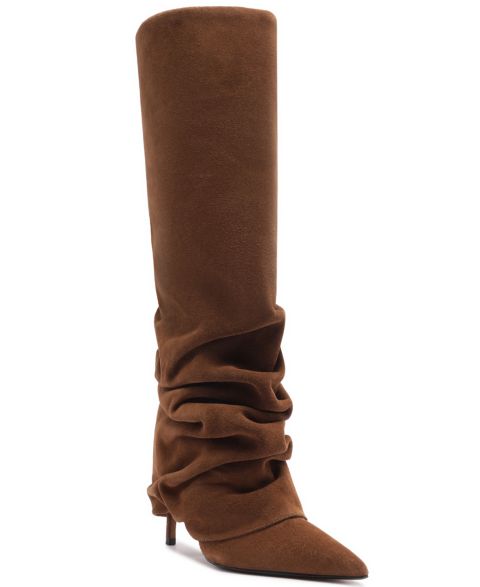 Женские ботинки Schutz Mikki Up Cloak Pointed Toe Dress Boots, цвет: Пекан коричневый