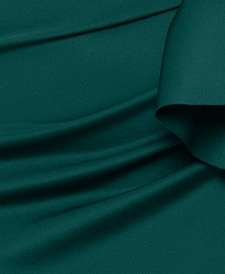 Plus Size V-Neck 3/4-Sleeve Dress