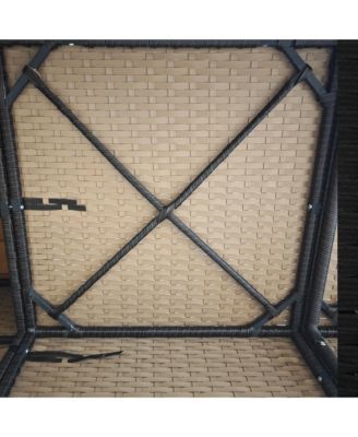 3-Seater Outdoor Sofa w/ Thick Cushions, Patio Couch,