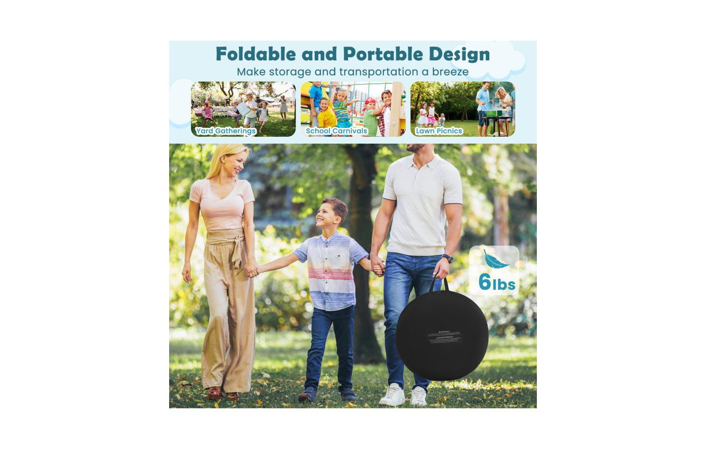 Детская игрушка Boyel Living Large Foldable Dart Board with 2 Game Modes and 4 Kick Balls, Ages 6+, цвет: Чёрный — фото 5