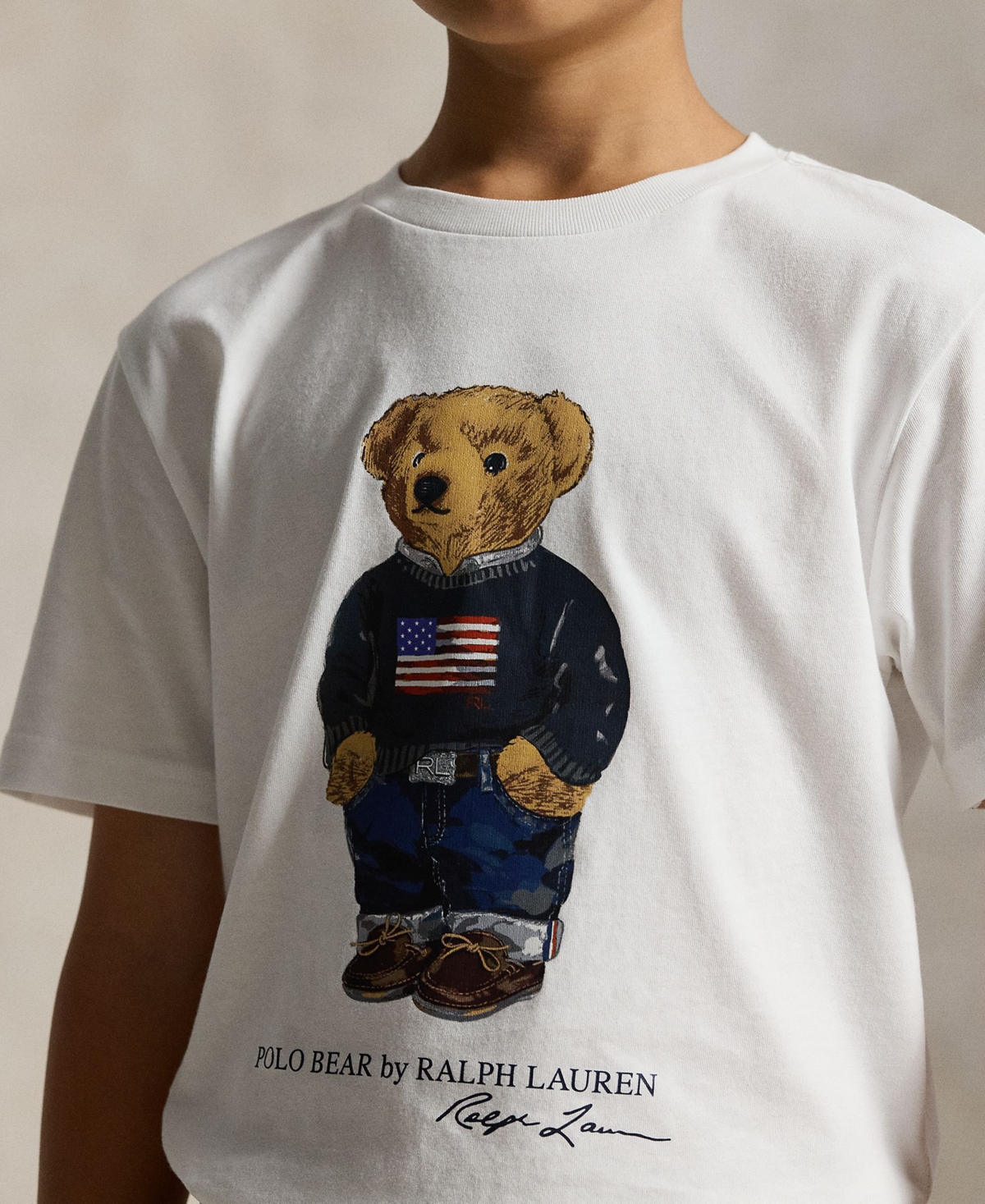 Polo Ralph Lauren Big Boys Bear Jersey T-Shirt
