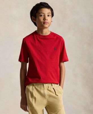 Boys' 8-20 Cotton Jersey Crewneck T-Shirt