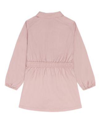 Girls' 4-6X Belted Long-Sleeve Shirt Dress