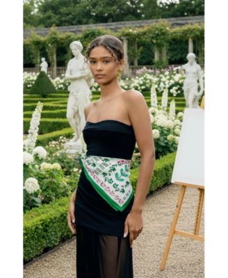 Ivy Parterre Double Sided Silk Scarf