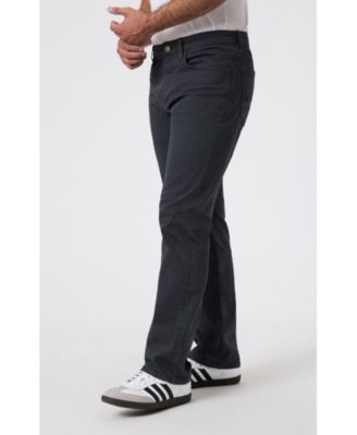 Men's Matt Relaxed Straight Leg In Anthracite Casual Twill