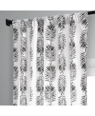 Sago Floral Printed Cotton Room Darkening Curtain