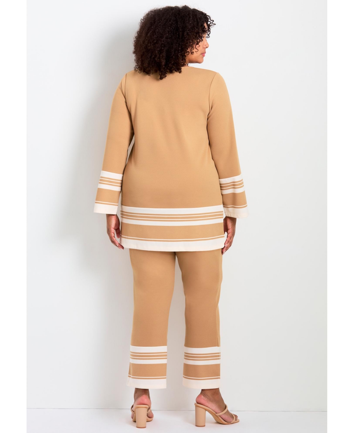 Avenue Women's Border Stripe Straight Leg Pant