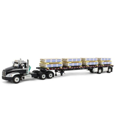 Детская игрушка First Gear 1/64 Scale Mack Pinnacle Day Cab Die-Cast Truck with Trailer Replica