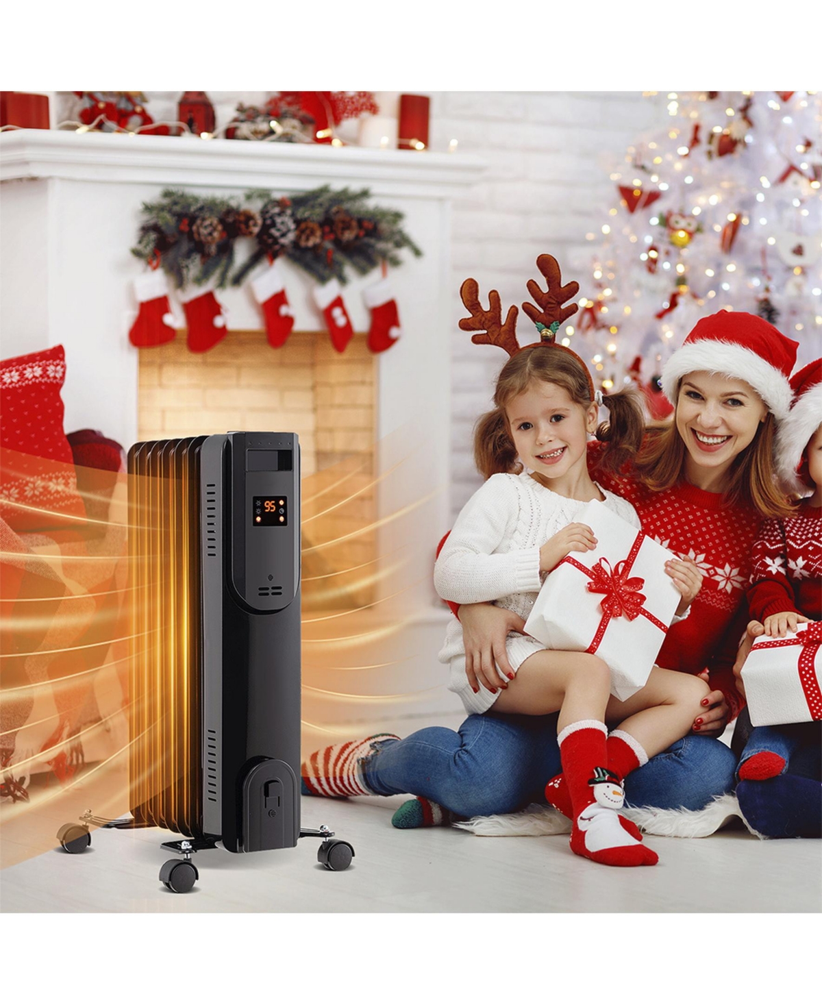 Sugift- Oil Filled Radiator Heater with Adjustable Thermostat