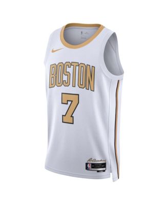 Men's and Women's Jaylen Brown White Boston Celtics 2025/26 City Edition Swingman Jersey