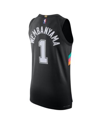 Men's and Women's Victor Wembanyama Black San Antonio Spurs 2025/26 City Edition Authentic Jersey