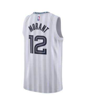 Men's and Women's Ja Morant White Memphis Grizzlies 2025/26 City Edition Swingman Jersey