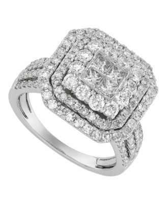 Macy's - Diamond Ring (2 ct. t.w.) in 10K White Gold