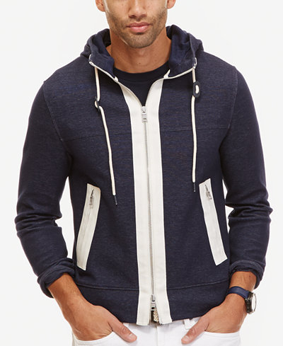 Nautica Men's Colorblocked Full-Zip Hoodie - Hoodies & Sweatshirts ...