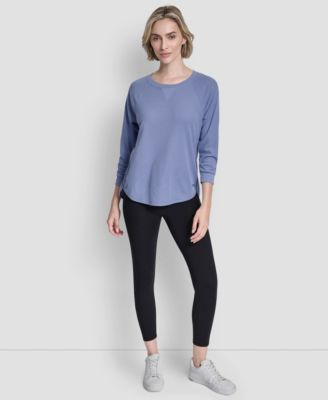 Women's Mini Slub Waffle Three-Quarter-Sleeve T-Shirt