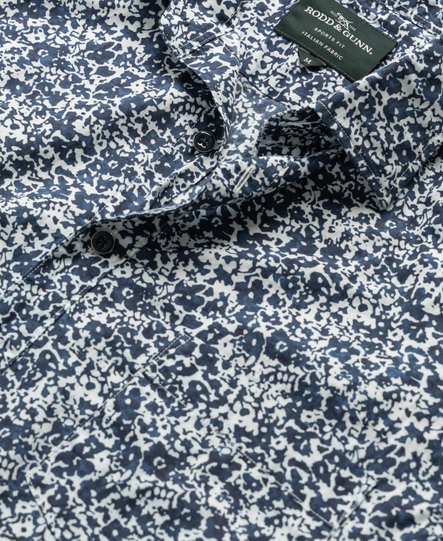 Мужская рубашка Rodd & Gunn Sport Fit South Hampton Cotton, цвет: Чернильный — фото 4