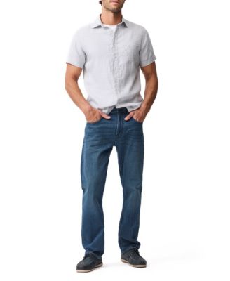 Men's Short-Sleeve Featherson Linen Shirt