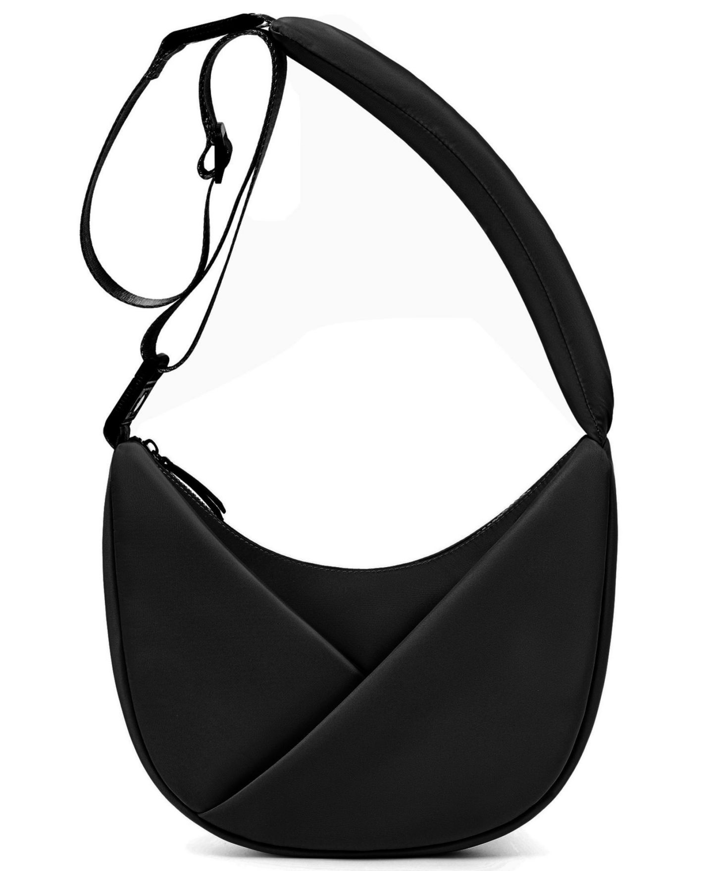 Женская сумка Lux & Nyx Origami Crescent Handbag Crossbody Bag For Women, цвет: Чёрный — фото 12