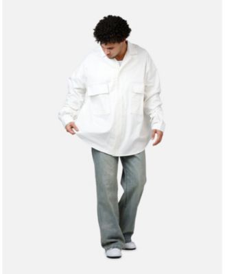 Men's Oversized Cotton Button Shirt