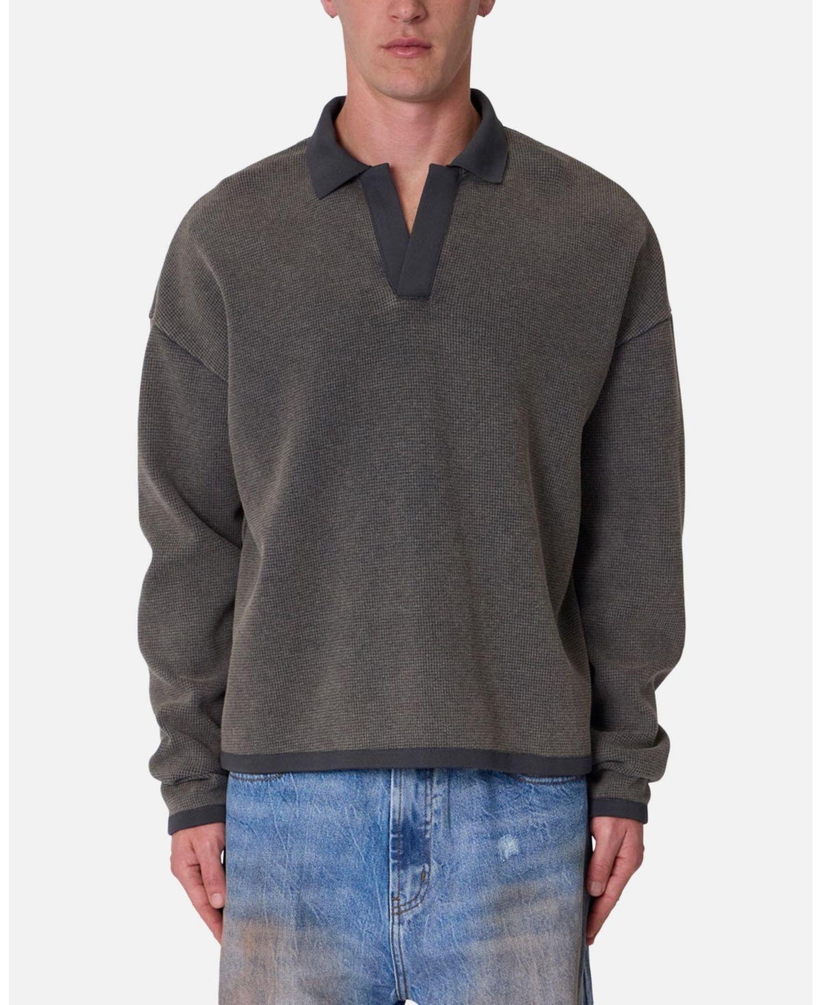 mnml Men's Polo Thermal Long Sleeve