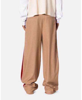 Men's Pinstripe Velvet Trim Pants