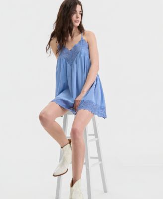 Women's Fiona Lace-Trim Slip Dress