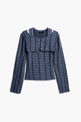 Women's Detachable texture T-shirt