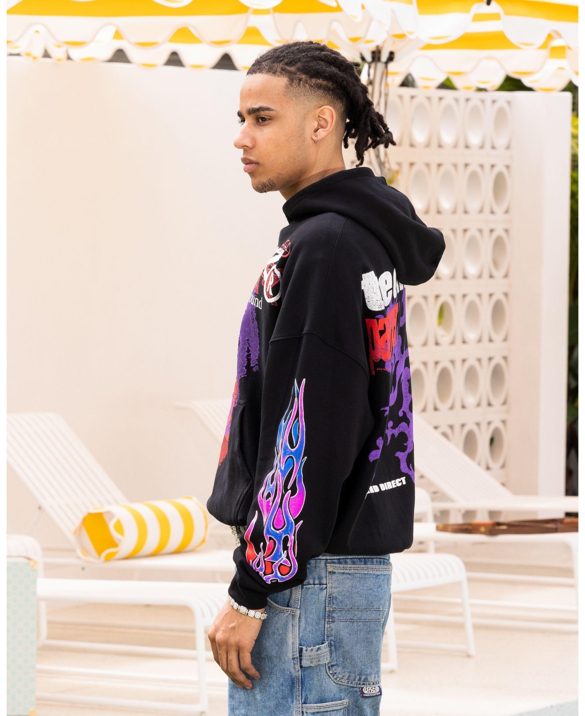 Loiter Men's Live In Direct Vintage Hoodie