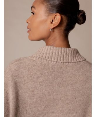 Women's Shawl Collar Slouch Sweater