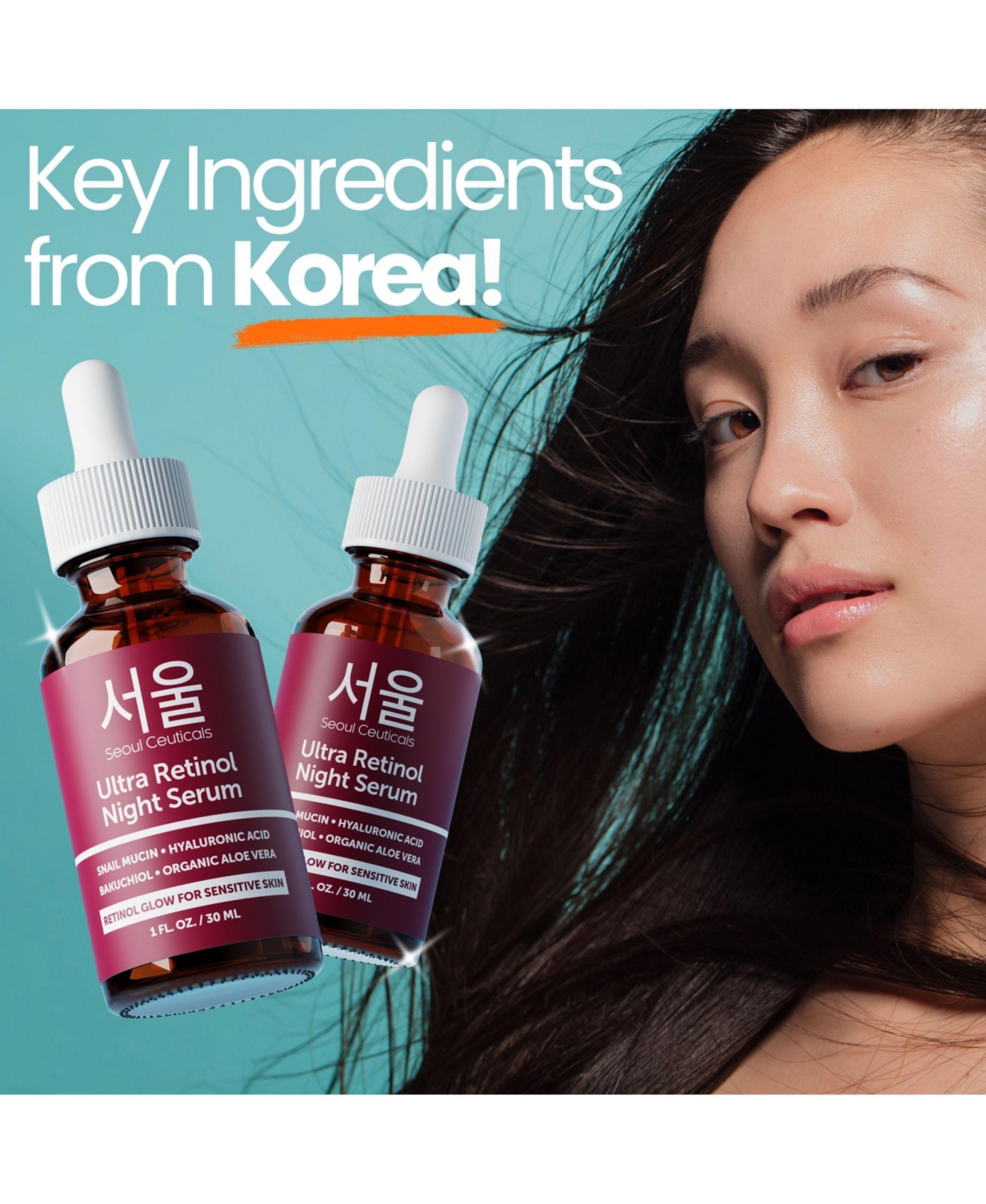 Seoul Ceuticals Korean Skin Care Ultra Retinol Night Serum K Beauty Skincare