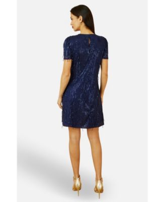 Women's Dripping Sequin Tunic Dress