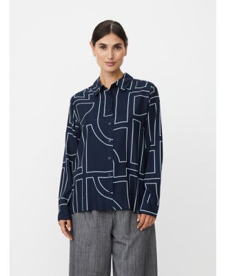 Women's Malmanja Long Sleeve Printed Long Shirt