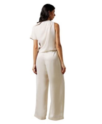 Women's One Shoulder Drape Jumpsuit