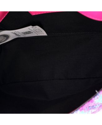 East West Medusa Icon Chain Flap Bag Quilted Tweed