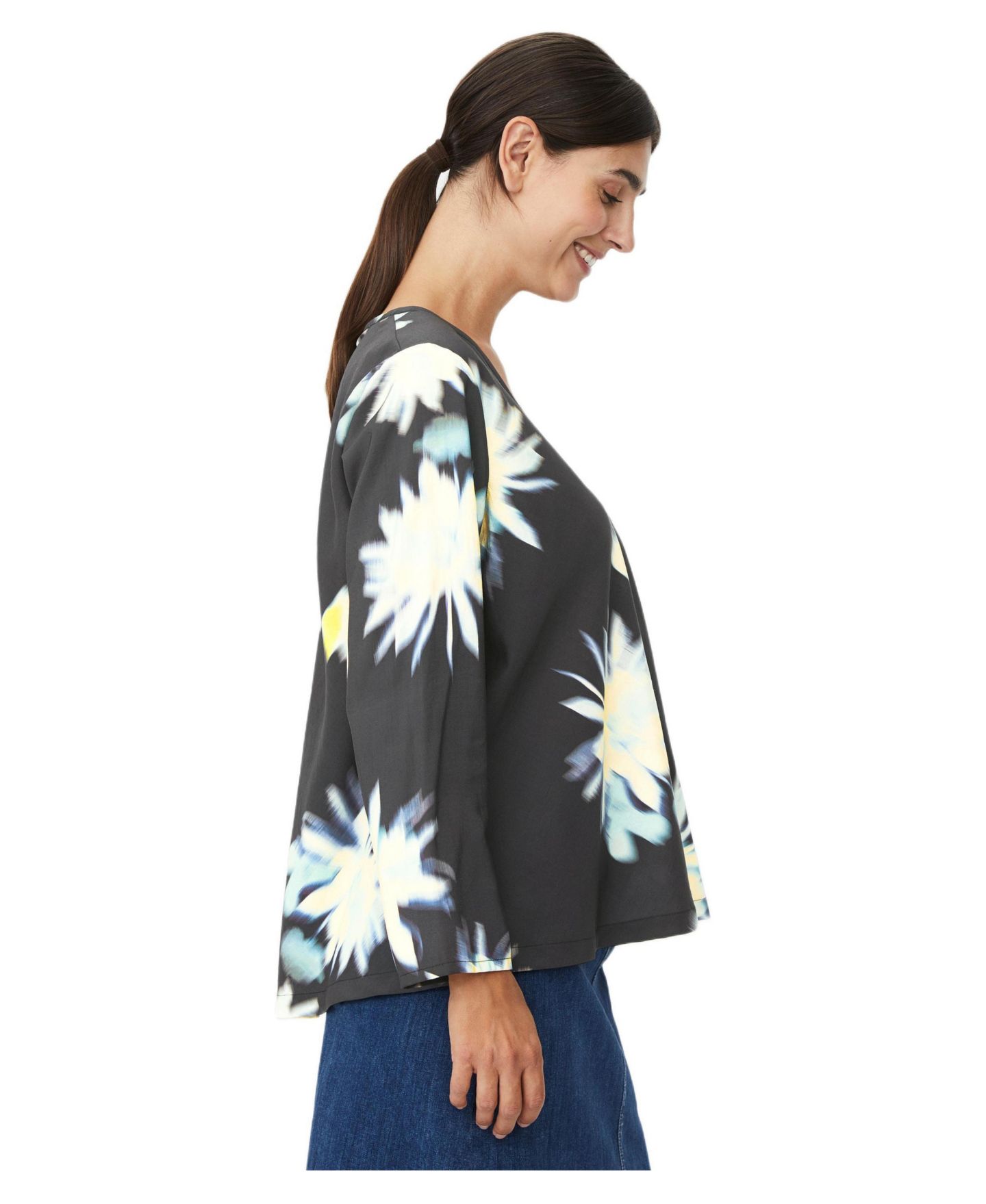 Женская блузка Masai Copenhagen Kala Long Sleeve V-Neck, цвет: Приглушённый лаймовый — фото 2