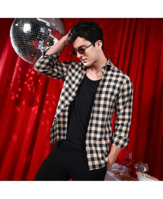 Men's Buff Beige Buffalo Relaxed Shirt