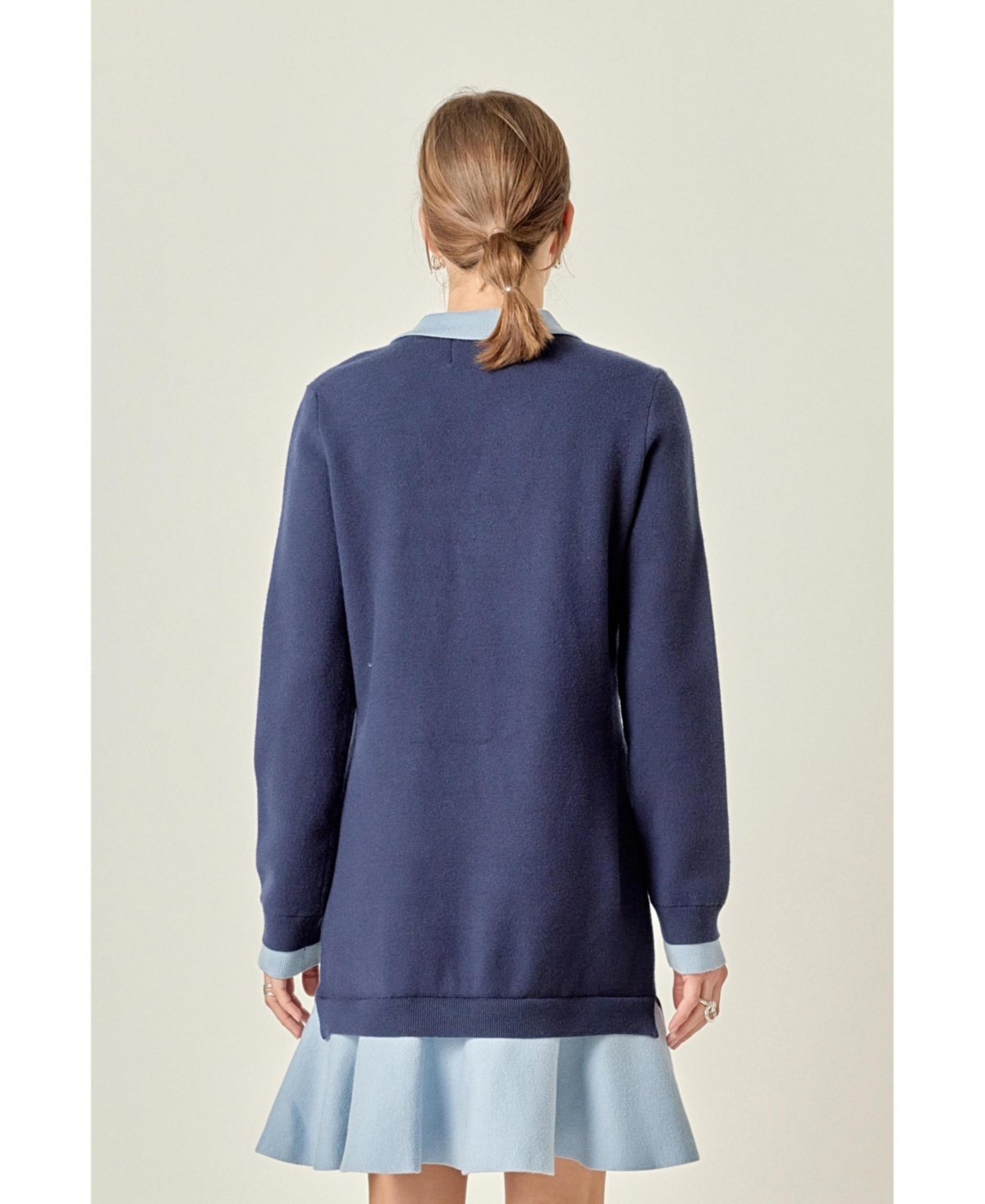 English Factory Women's Color Block Polo Knit Dress