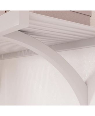 Solid Wood Walk-In Closet Organizer with 2 Shaker Style Drawers