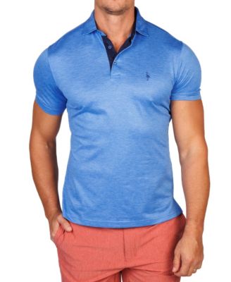 Men's Melange Mesh Performance Polo