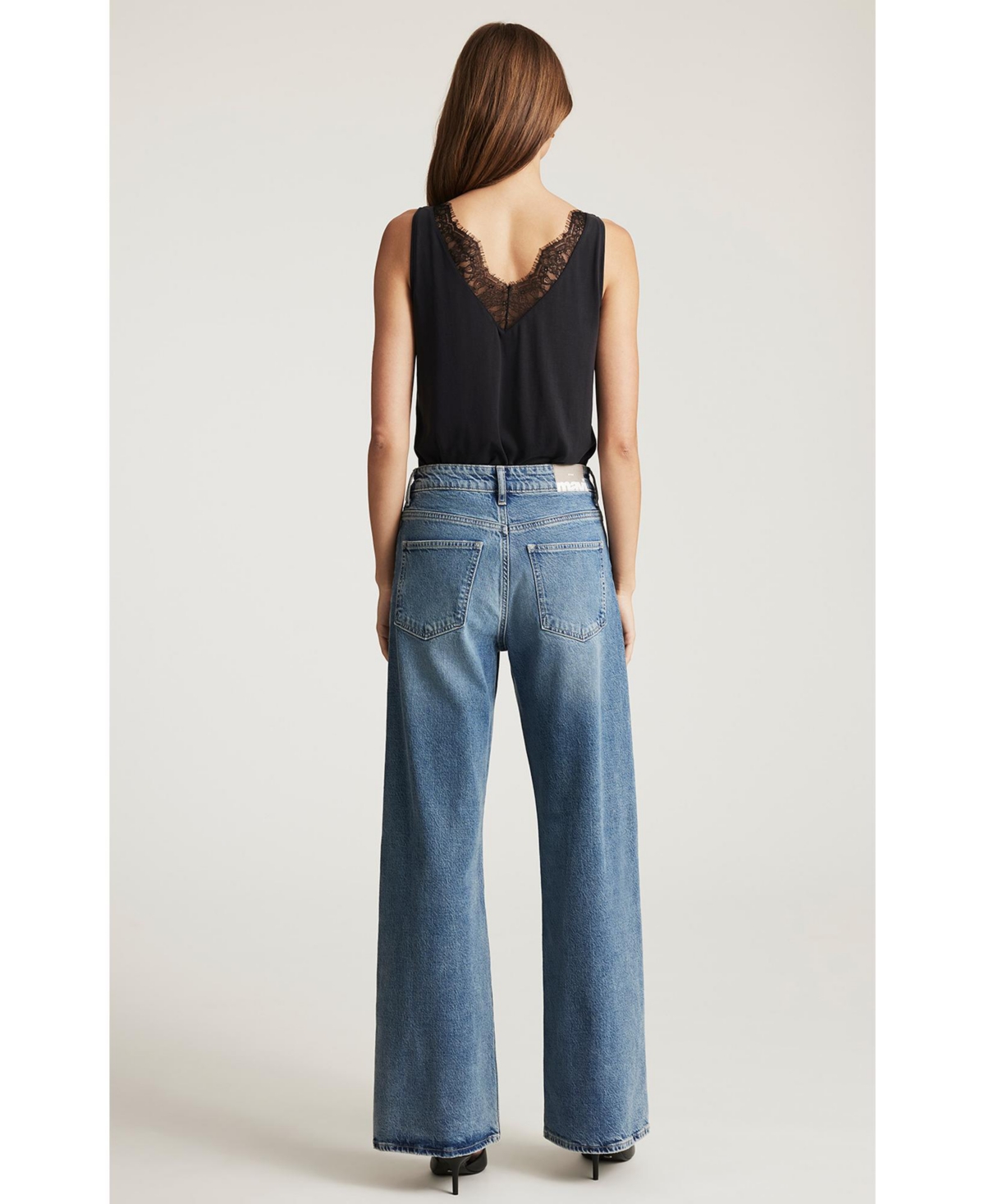 Mavi Jeans Women's Mavi Florida Wide Leg In Dark Used Classic Blue