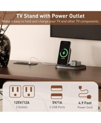 70 Inch Mid Century Modern Storage Cabinet With TV Stand