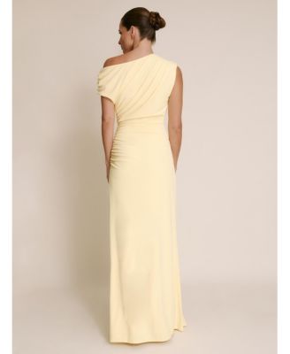 Women's Slash Neck Drape Stretch Bridesmaid