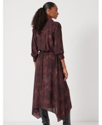 Women's Chiffon Hanky Hem Maxi Dress