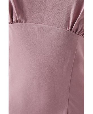 Women's Cowl Back Maxi Bridesmaid Dress