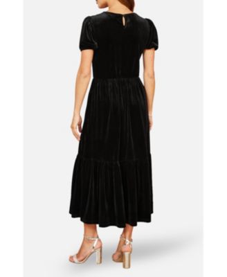 Women's Velvet Midi Dress