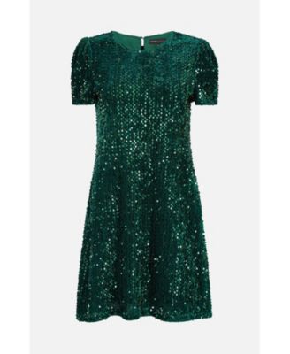 Women's Sequin Tunic Mini Dress