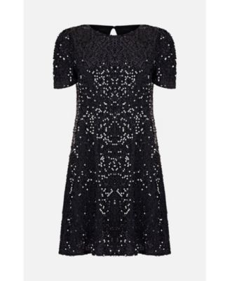 Women's Sequin Tunic Mini Dress