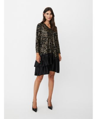 Women's MaNylindra Metallic Floral Print Dress